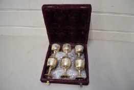 CASED SILVER PLATED GOBLET