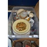 BOX CONTAINING QTY OF HOUSEHOLD CERAMICS