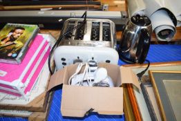 MORPHY RICHARDS TOASTER TOGETHER WITH A RUSSELL HOBBS MIXER AND A RUSSELL HOBBS KETTLE