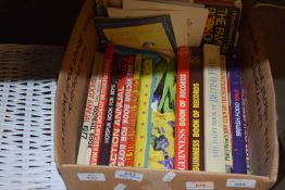 BOX OF CHILDRENS ANNUALS AND OTHER BOOKS