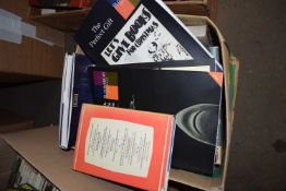 BOX OF AUCTION CATALOGUES, ART BOOKS ETC