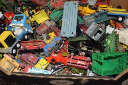 BOX OF VARIOUS TOY VEHICLES