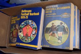 BOX OF ROTHMANS FOOTBALL YEAR BOOKS