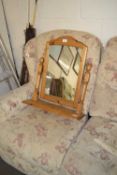 PINE FRAMED DRESSING TABLE MIRROR