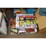 BOX CONTAINING VARIOUS GAMES ETC