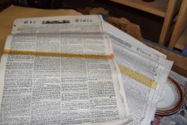 ALBUM OF REPRINTS OF THE TIMES NEWSPAPER