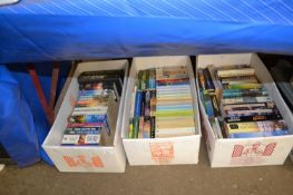 THREE BOXES OF PAPERBACK BOOKS
