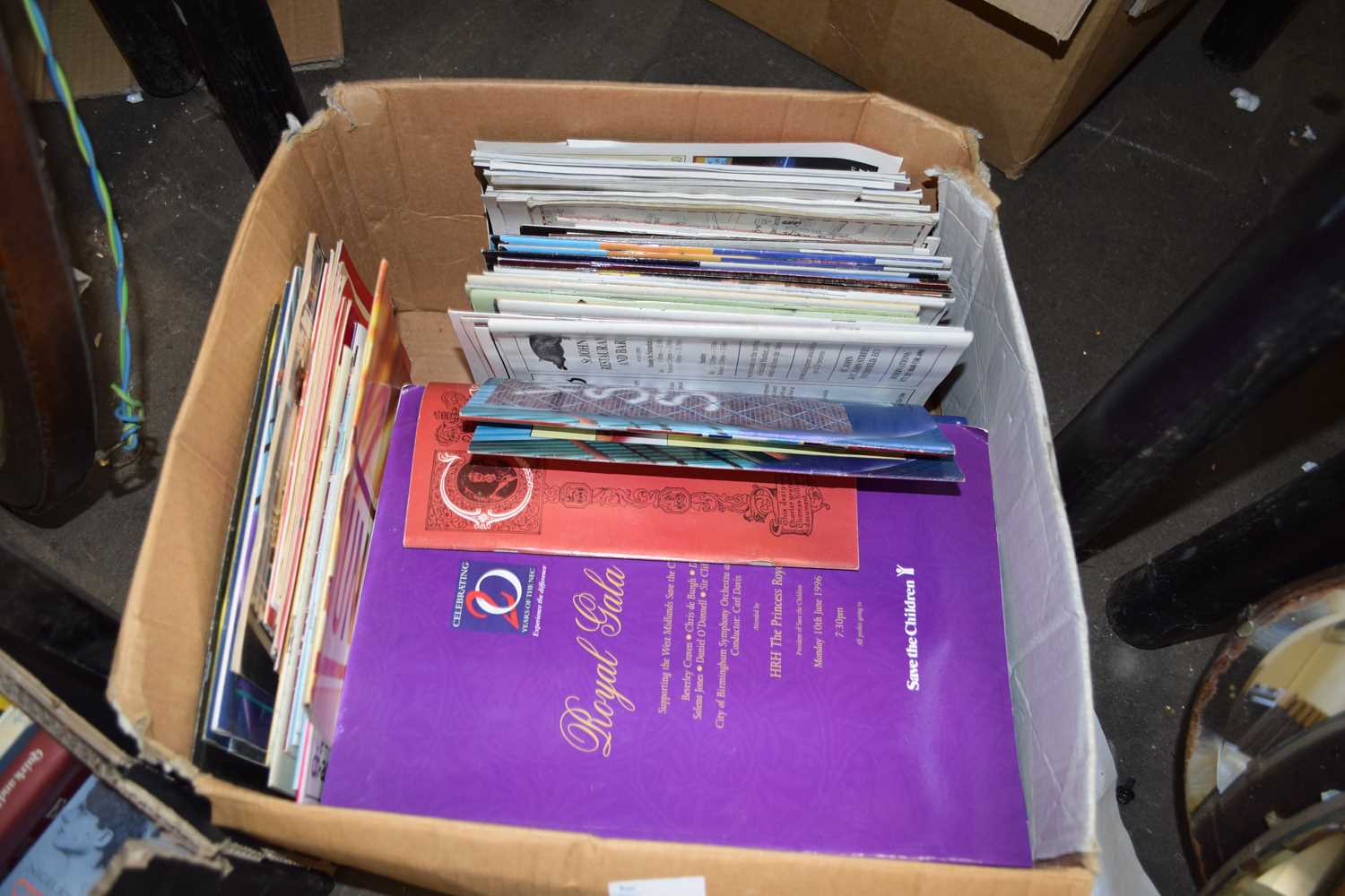 BOX CONTAINING QTY VARIOUS THEATRE PROGRAMMES