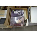 BOX OF MIXED BOOKS INCLUDING ELVIS INTEREST