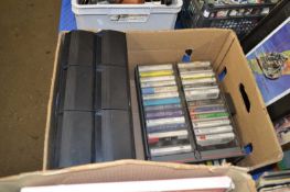 BOX CONTAINING LARGE QTY OF CASSETTE TAPES