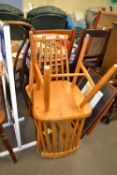 TWO STICKBACK KITCHEN CHAIRS