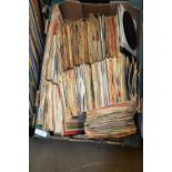BOX CONTAINING LARGE QUANTITY OF 7" SINGLES