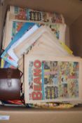 BOX OF BEANO COMICS