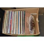 BOX CONTAINING LARGE QUANTITY OF LP RECORDS