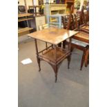 SMALL EDWARDIAN SQUARE OCCASIONAL TABLE