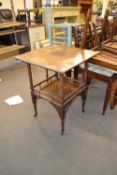 SMALL EDWARDIAN SQUARE OCCASIONAL TABLE