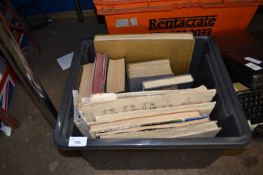 BOX OF VARIOUS BOOKS AND SHEET MUSIC