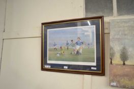 FRAMED FOOTBALL PRINT 'THE OLD FIRM' LIMITED EDITION