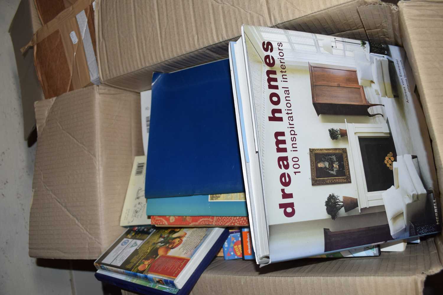 BOX OF MIXED BOOKS AND DVDS