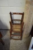 PAIR OF LATE 19TH CENTURY CANE SEATED BEDROOM CHAIRS