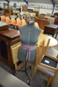 DRESSMAKERS MANNEQUIN ON METAL STAND, 133CM HIGH