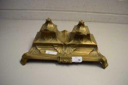 ART NOUVEAU STYLE BRASS DESK STAND