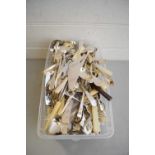 BOX OF SILVER PLATED CUTLERY