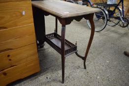 EDWARDIAN MAHOGANY TWO-TIER OCCASIONAL TABLE, 68CM WIDE