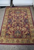 IMPERIAL FLORAL DECORATED RUG, 120CM WIDE