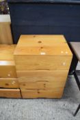 MODERN PINE FOUR DRAWER BEDROOM CHEST, 53CM WIDE