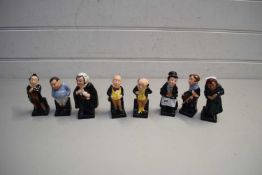 SET OF EIGHT CHARLES DICKENS FIGURES BY ROYAL DOULTON