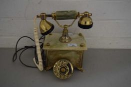 POLISHED ONYX TELEPHONE