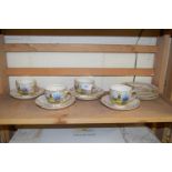 QUANTITY OF EMPIRE TEA WARES DECORATED WITH CRINOLINE LADIES