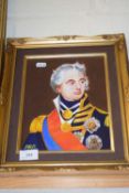 BEASLEY, A STUDY OF NELSON, OIL ON BOARD, GILT FRAMED