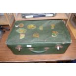 SUITCASE CONTAINING WAR ILLUSTRATED MAGAZINES AND OTHER ITEMS