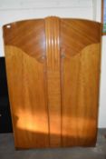 VENEERED PLYWOOD TWO-DOOR WARDROBE