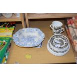 MIXED LOT OF VICTORIAN TRANSFER PRINTED VEGETABLE DISH, QUANTITY OF BARRETTS ELIZABETHAN TEA WARES