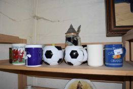 MIXED LOT DECORATED MUGS