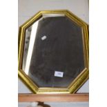 SMALL MODERN OCTAGONAL FRAMED WALL MIRROR