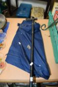SUIT TRAVEL CASE AND WALKING STICK