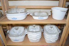 QUANTITY OF PYROSIL WARE, VEGETABLE DISHES ETC