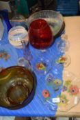 MIXED LOT OF GLASS WARES