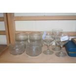 MIXED LOT VARIOUS CLEAR GLASS WARES