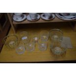 MIXED LOT OF GLASSWARE