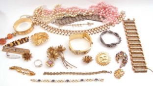 Small box of costume jewellery