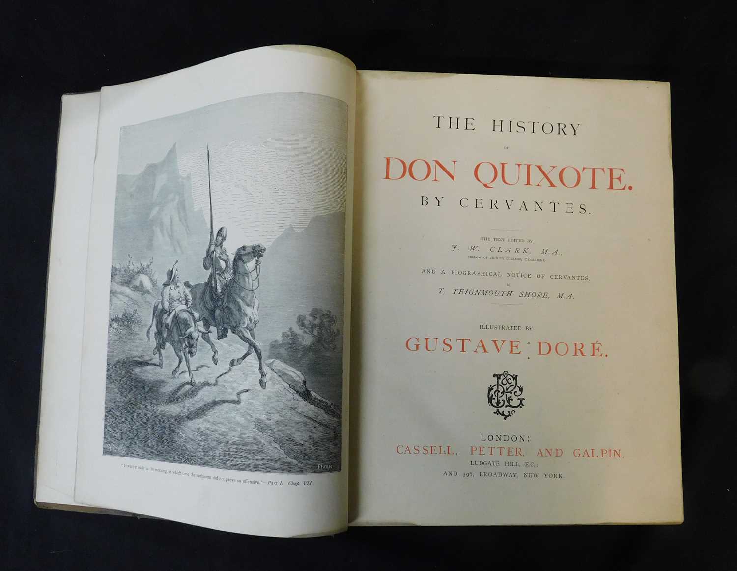 MIGUEL DE CERVANTES SAAVEDRA: THE HISTORY OF DON QUIXOTE, ill Gustave Dore, ed J W Clark,