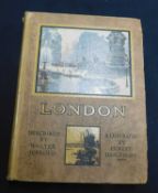 WALTER JERROLD: LONDON, ill E W Haslehust, London and Glasgow, Blackie [1933], 1st edition, plates