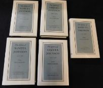 BRUCE REDFORD (ED): THE LETTERS OF SAMUEL JOHNSON, Oxford, Clarendon Press, 1993-94, 5 vols,