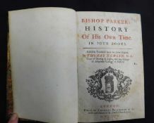 SAMUEL PARKER: BISHOP PARKER'S HISTORY OF HIS OWN TIME IN FOUR BOOKS, trans Thomas Newlin, London