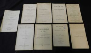 Packet: 9 assorted disbound pamphlets comprising ALEXANDER CAMPBELL: REMARKS ON THE SKETCH OF A BILL